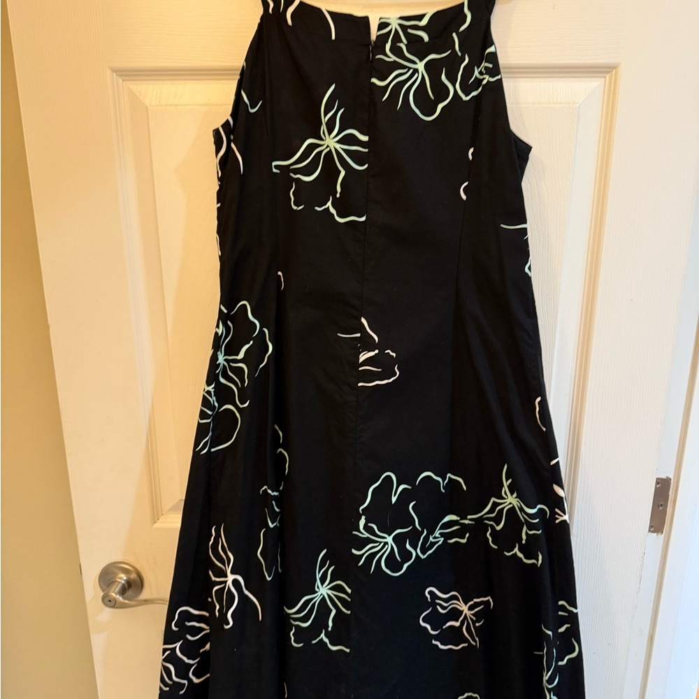 Elegant Black Floral Dress